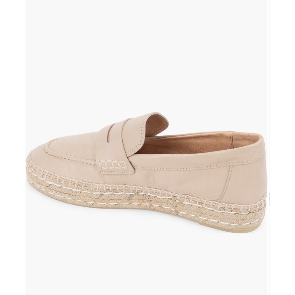 Patricia Green Sebastian Penny Loafer Leather Slip On Beige Brown Womens Size 10 - Picture 4 of 10